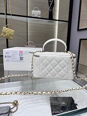  Chanel lambskin cosmetic handbag white 20241008J- 17x9.55x8cm - 2