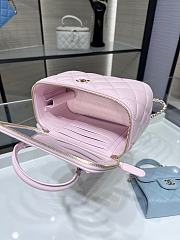 Chanel lambskin cosmetic handbag pink 20241008J- 17x9.55x8cm - 5