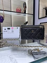 Chanel calfskin makeup blck bag  AP1341Y 16x8x10cm - 1