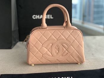  Chanel handbag  pink AS3034 25x14x9cm