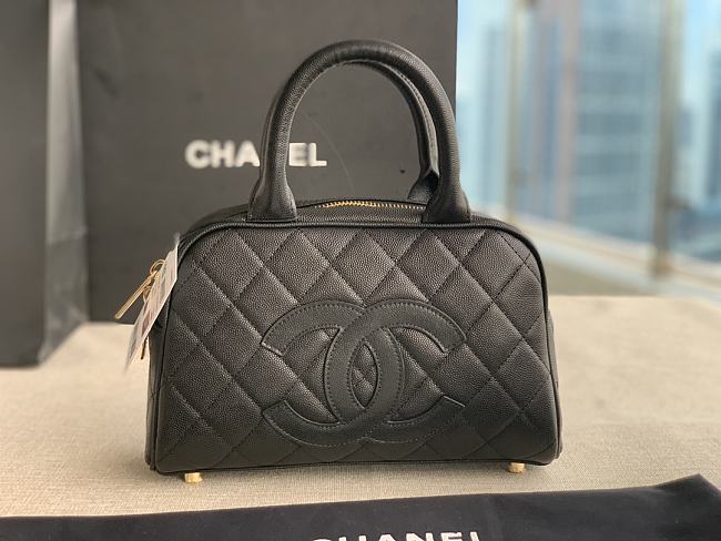  Chanel handbag brown black AS3034 25x14x9cm - 1