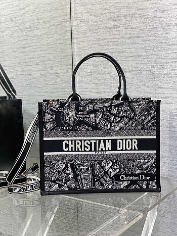  Dior Book tote 8005 black  36x16x27cm