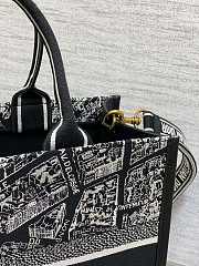  Dior Book tote 8005 black  36x16x27cm - 4