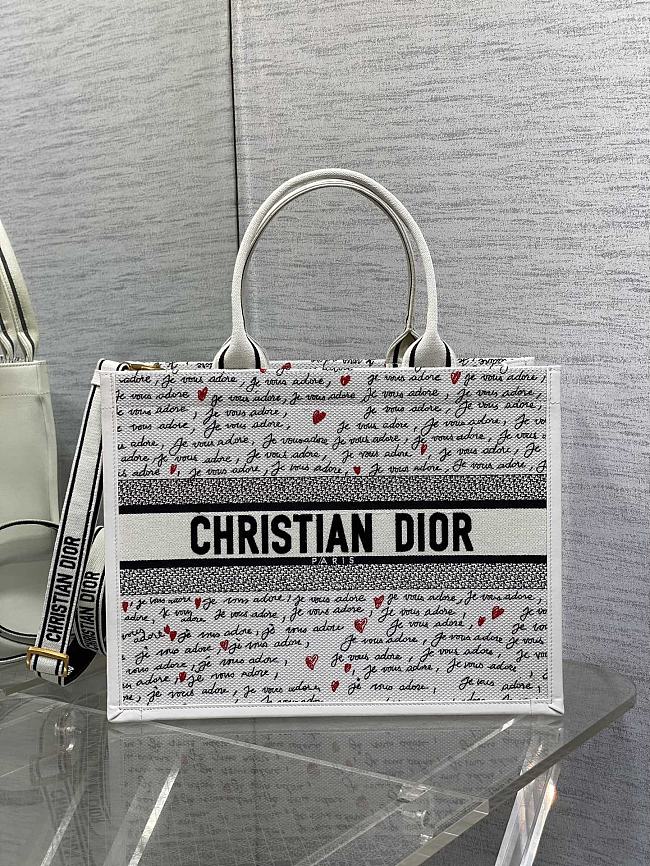 Dior Book tote 8005 white 36x16x27cm - 1