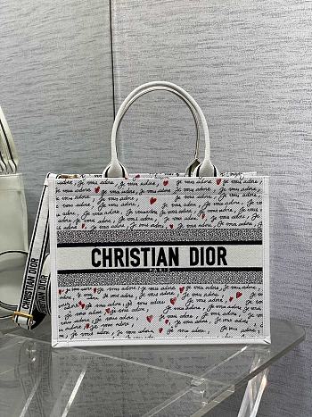 Dior Book tote 8005 white 36x16x27cm