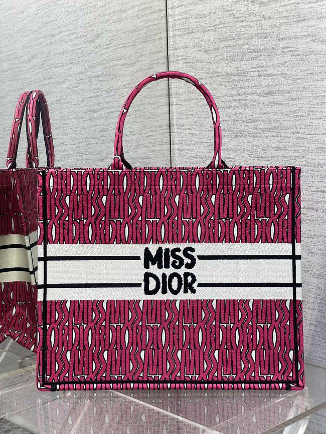 Dior Book tote 8001 red 42x18x35cm - 1