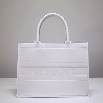 Dior Book tote 120903C white  36.5x28x16cm