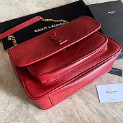 SAINT LAURENT Should bag 498894 red 28x20x8.5cm  - 5