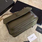 SAINT LAURENT Should bag 498894 olive green  28x20x8.5cm - 3