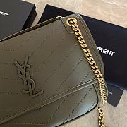 SAINT LAURENT Should bag 498894 olive green  28x20x8.5cm - 2