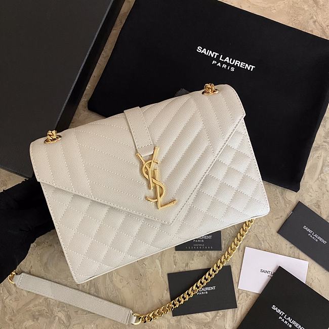 SAINT LAURENT Should bag 392739 off -white  24x17.5x6cm - 1