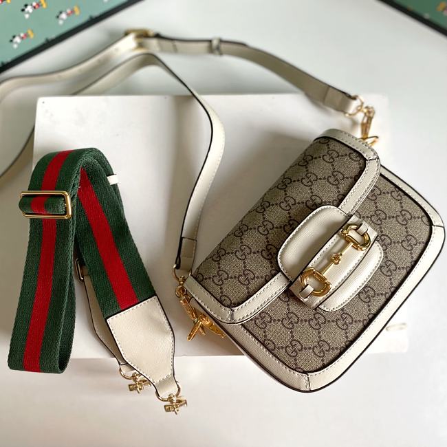 Gucci 1955 Horsebit BAG 658574H off white  20.50x14x5cm - 1