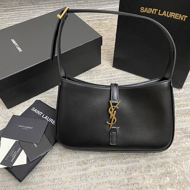 YSL  LE5A7  hobo bag 657228PW in black-23x16x6cm - 1