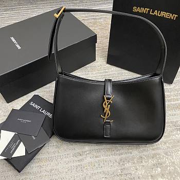 YSL  LE5A7  hobo bag 657228PW in black-23x16x6cm