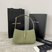 YSL  LE5A7  hobo bag 657228PW in dark green-23x16x6cm - 1