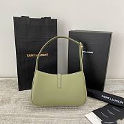 YSL  LE5A7  hobo bag 657228PW in dark green-23x16x6cm - 4