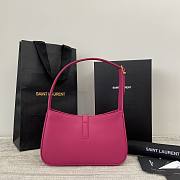 YSL LE5A7 hobo bag 657228PW in pink-23x16x6cm - 2