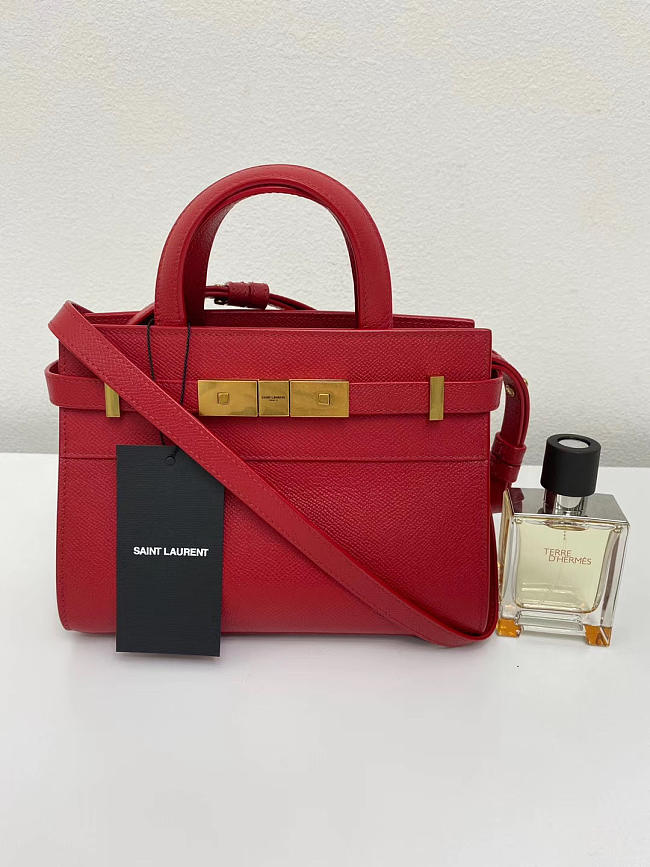 SAINT LAURENT MANHATTAN NANO BAG 593741 red -21x16x9cm - 1