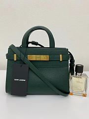 	 SAINT LAURENT MANHATTAN NANO BAG 593741  dark green -21x16x9cm - 1