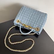 Bottega Veneta Shoulder bag 786008B blue-25x22x10.5cm - 5