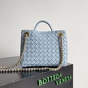 Bottega Veneta Shoulder bag 786008B blue-25x22x10.5cm - 4