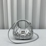 Miumiu wander hobo silver bag 17.5*5.5*14CM - 4