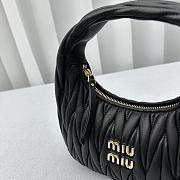 	 Miumiu wander hobo black bag 20*6*17cm - 6