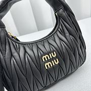 	 Miumiu wander hobo black bag 20*6*17cm - 3