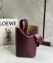 Loewe Pebble bucket bag wine 24.5*23.5*28cm - 1