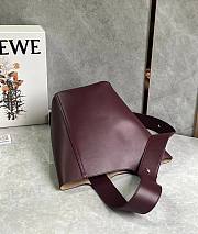 Loewe Pebble bucket bag wine 24.5*23.5*28cm - 5