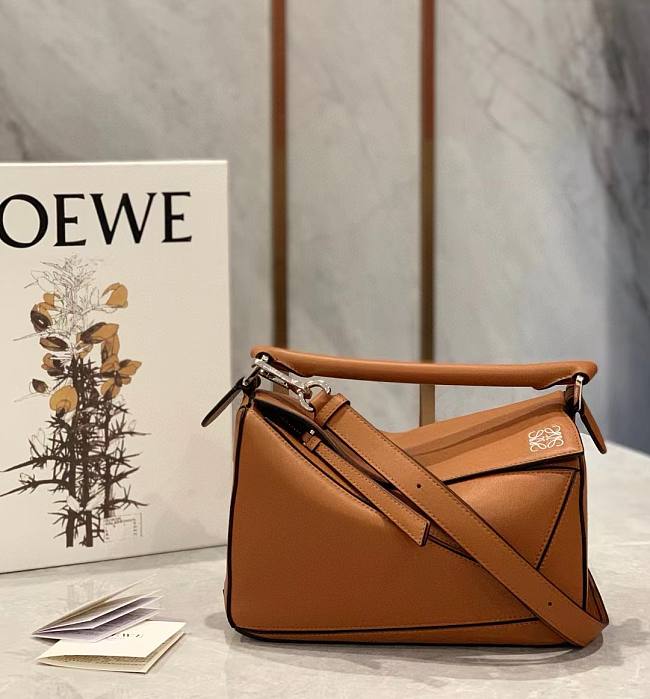 	 Loewe puzzle bag dark brown 24*14*11cm - 1