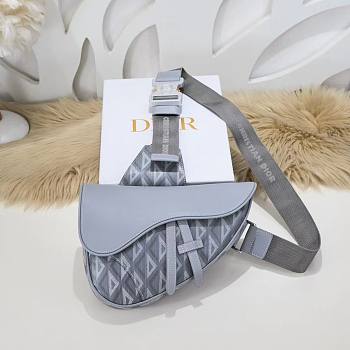 	 DIOR-saddle D8004 gray bag 26cm