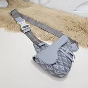 	 DIOR-saddle D8004 gray bag 26cm - 6