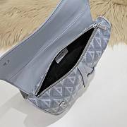 	 DIOR-saddle D8004 gray bag 26cm - 3