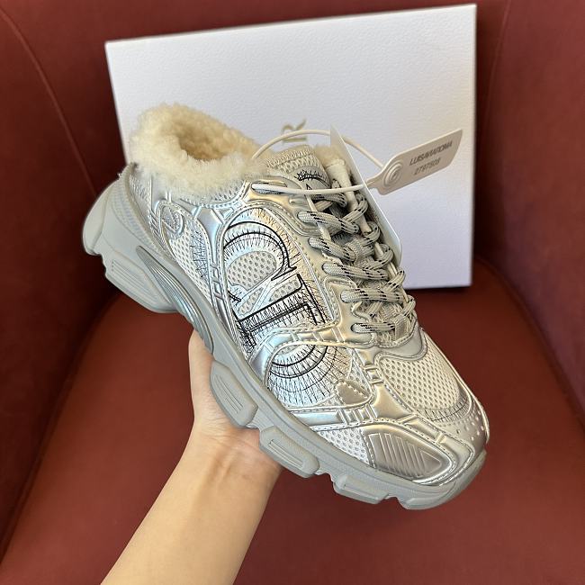 Dior low-top plush sneakers 03 - 1