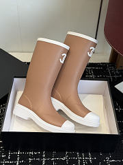 Chanel Rain Boots brown - 3