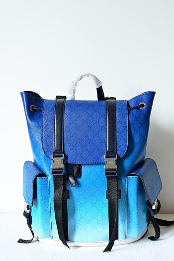 GUCCI backpack blue 35*46*12cm
