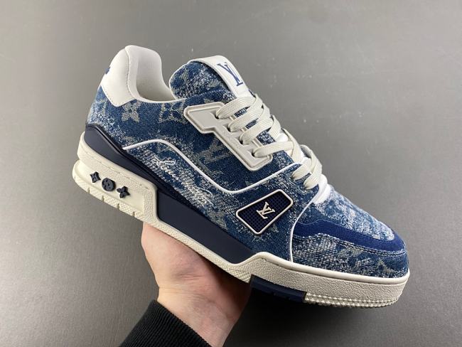 LV trainer Denim blue X2 - 1