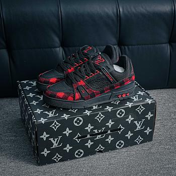 LV Trainer Sneaker Low Black/Red