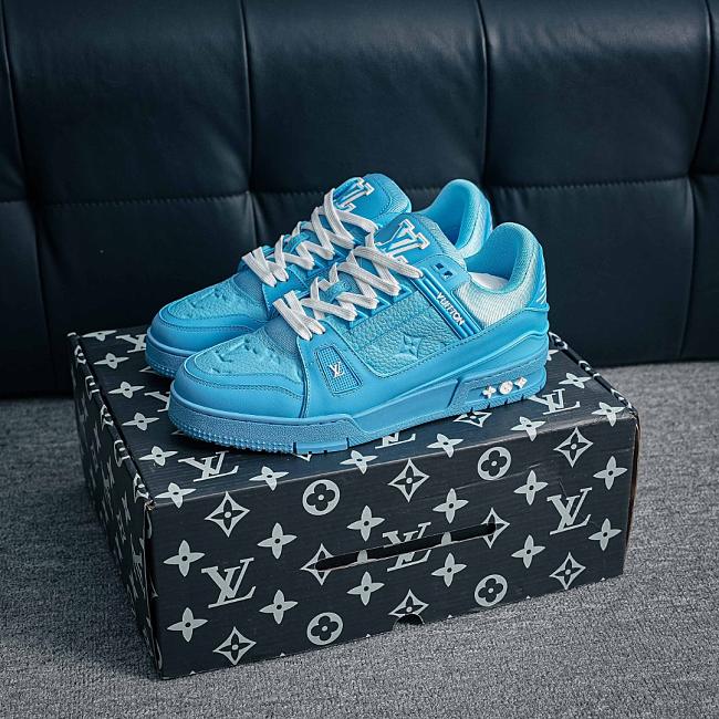 LV Trainer Sneaker Low Blue - 1