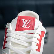 LV Trainer Sneaker Low White/Red - 3