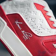 LV Trainer Sneaker Low White/Red - 5