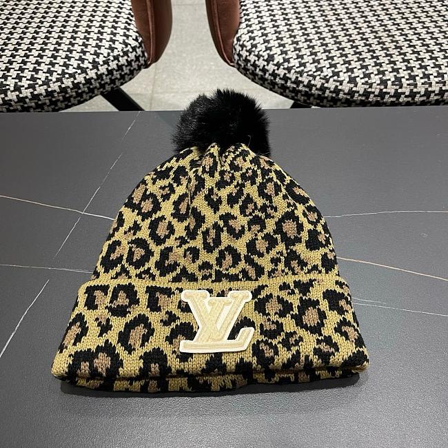 LV knitted hat - Leopard print - 1