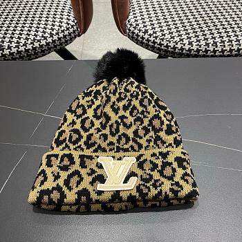 LV knitted hat - Leopard print