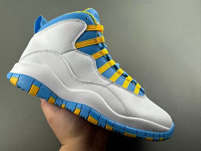 Air Jordan 10 White/Blue/Yellow jade HJ6779-114 - 1