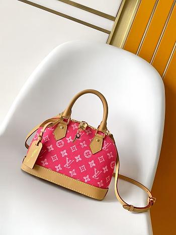 LV Alma BB BGA Rose Red 17.5x11.5x23.5cm